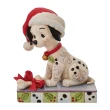 【Enesco】精品家飾 Disney 迪士尼 101忠狗 Lucky聖誕帽居家擺飾