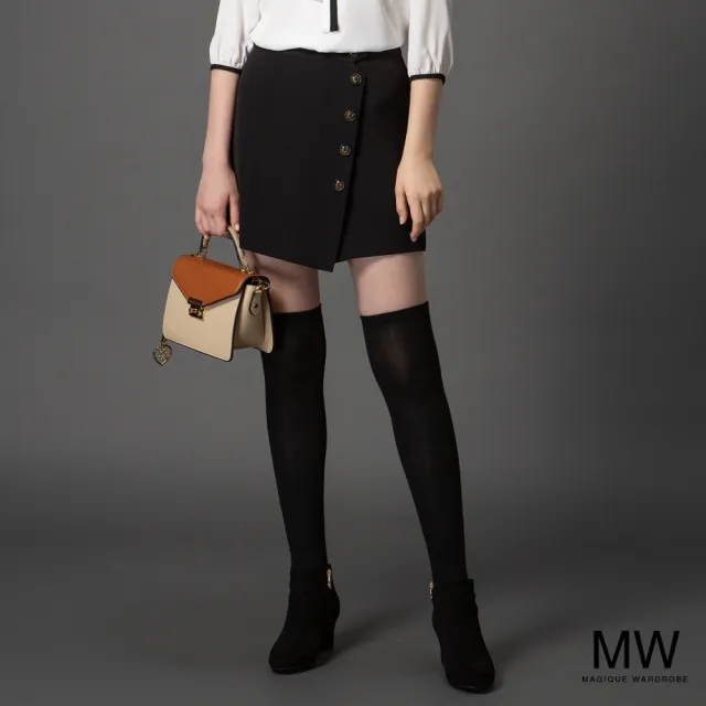 【MAGIQUE WARDROBE】A字排釦褲裙(2色)
