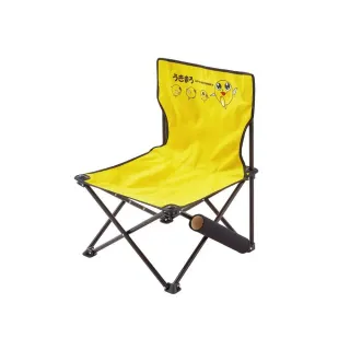 【Gamakatsu】小丸子系列 童軍椅 摺疊帆布椅 UK8005(可愛造型童軍椅 摺疊帆布椅 露營椅 親子椅)