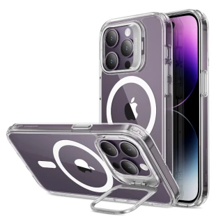 【ESR 億色】iPhone 14 Pro Max Halolock磁電空間 巧匯系列 鏡頭支架款 手機保護殼 剔透白