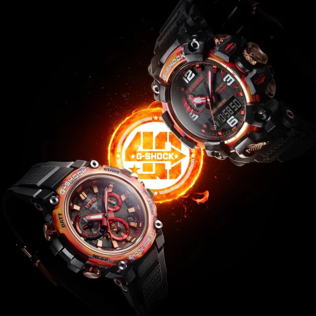 CASIO 卡西歐 限量 G-SHOCK 40周年 MT-G系列 閃耀紅 碳纖維核心 藍牙多功能電波腕錶(MTG-B3000FR-1A)