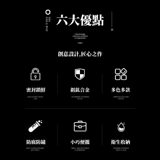 【高檔生活】鋁合金密封茶葉罐2入組(便攜 旅行 密封罐 儲物罐 儲茶 收納罐 裝茶罐 茶筒 茶葉保存 茶葉保鮮)