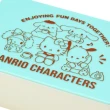 【小禮堂】Sanrio大集合 濕紙巾方形收納盒 - 綠米坐姿(平輸品)