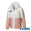 【K-SWISS】雙面穿防風外套 Reversible Heavy Jacket-女-白/粉紅(197345-135)