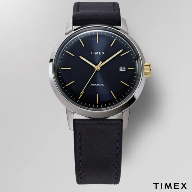 【TIMEX】復刻系列 經典機械手錶 深藍TXTW2T23100