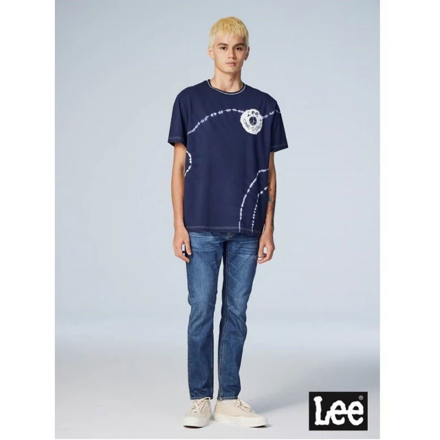 【Lee】男裝 短袖T恤 / 個性紮染 共2色 舒適版型 / 101+ 系列(LL220333742 / LL220333K14)