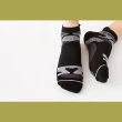 【KUNJI】12双 超強除臭襪-大地迷彩船型機能襪-黑色-工研院研發(足弓襪12雙 男款-M005黑    堃記洋行)