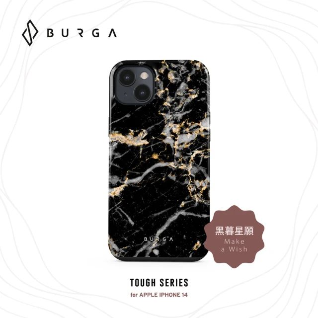 BURGA iPhone 14 Tough系列防摔保護殼-黑暮星願(BURGA)