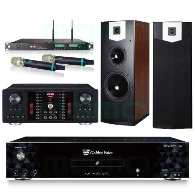 【金嗓】CPX-900 K1A+FNSD A-480N+ACT-8299PRO++SUGAR SK-500V(4TB點歌機+擴大機+無線麥克風+喇叭)
