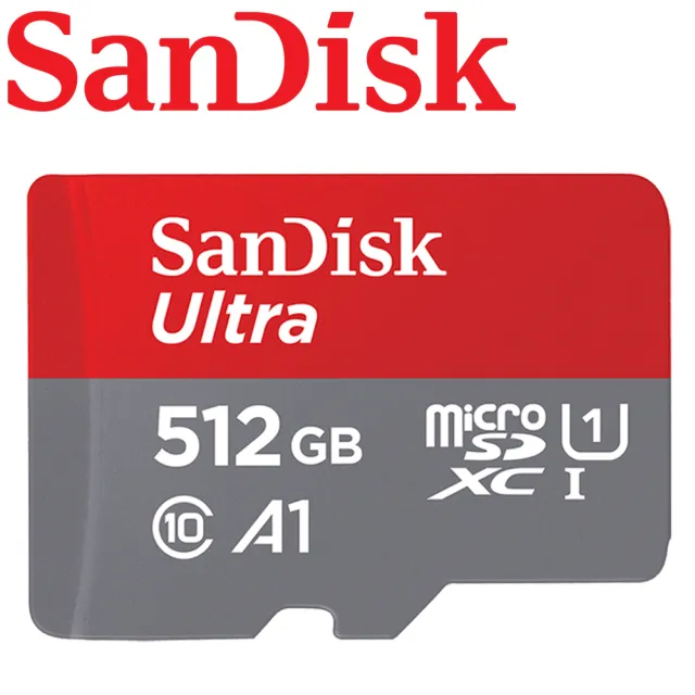 【SanDisk 晟碟】512GB 150MB/s Ultra microSDXC TF U1 A1 記憶卡(平輸)