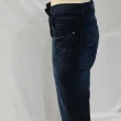 【PK 褲子大王】黑藍中腰中直筒牛仔褲(純棉牛仔褲)