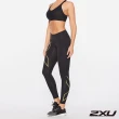 【2XU】女 MCS高階跑步中腰壓縮長褲(黑/金)