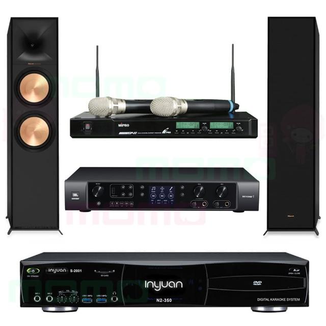 【音圓】N2-350+JBL BEYOND 1+ACT-941+R-600F(4TB伴唱機+多功能擴大機+無線麥克風+家庭劇院落喇叭)