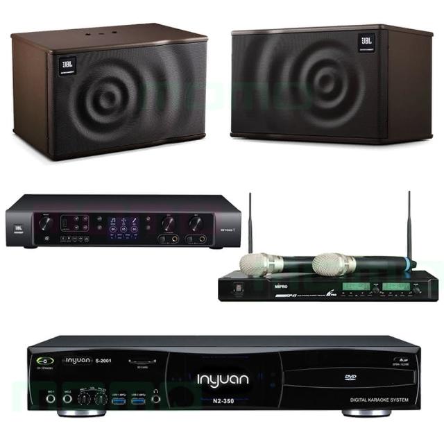 【音圓】N2-350+JBL BEYOND 1+ACT-941+JBL MK08(4TB伴唱機+擴大機+無線麥克風+卡拉OK專用喇叭)