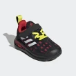 【adidas 愛迪達】運動鞋 童鞋 小童 兒童 魔鬼氈 FortaRun Superhero I 黑紅 H68114