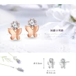 【AchiCat】925純銀耳環．耳針式．蝴蝶(送閨蜜．新年禮物)
