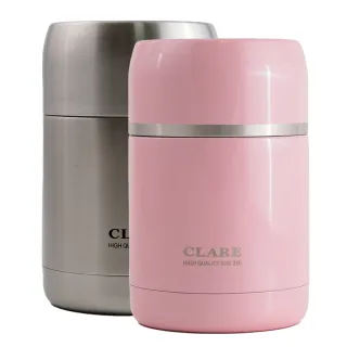 【CLARE 可蕾爾】CLARE晶鑽316全鋼真空燜燒罐-800ml-1入(燜燒罐)