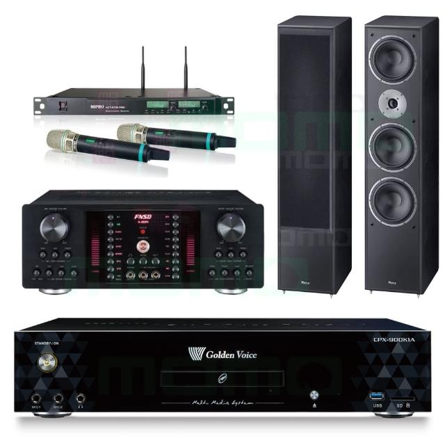 【金嗓】CPX-900 K1A+FNSD A-480N+ACT-8299PRO++Supreme 2002(4TB點歌機+擴大機+無線麥克風+喇叭)
