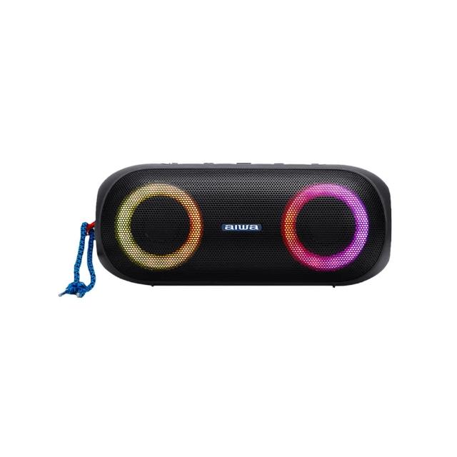 【aiwa 日本愛華】BST-650 便攜式藍芽喇叭(日式美學/RGB燈效)