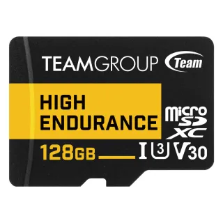 【TEAM 十銓】High Endurance 128GB Micro SDXC UHS-I U3 V30  監控專用記憶卡