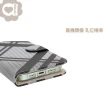 【Aguchi 亞古奇】iPhone 14/14 Plus/14 Pro/14 Pro Max 精品版 英倫格紋經典手機皮套 - 米色
