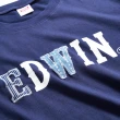 【EDWIN】男裝 再生系列 CORE回收布LOGO短袖T恤(丈青色)
