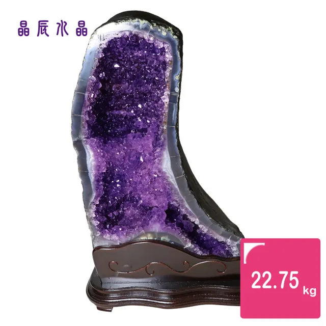 【晶辰水晶】5A級招財天然巴西紫晶洞 22.75kg(FA346)