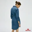 【BRAPPERS】女款 Boy friend系列-全棉長袖洋裝(藍)