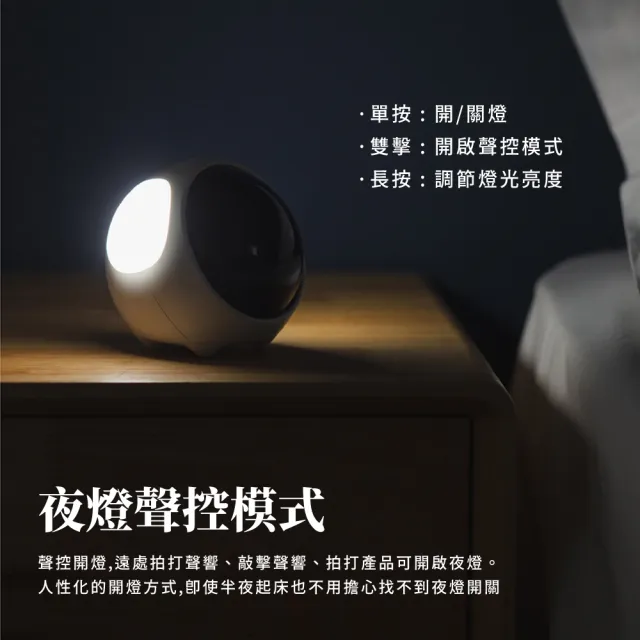 【生活小確幸】EMOJI互動表情鬧鐘-白(USB充電 聲控 夜燈 床頭燈 互動鬧鐘 貪睡鬧鐘)