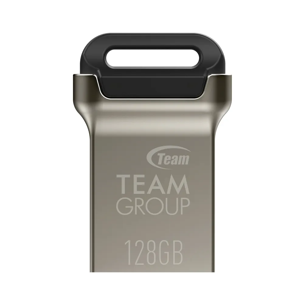 【TEAM 十銓】C162 128GB 迷你金彩碟 USB 3.2 鋅合金的材質 隨身碟(防水+終身保固)