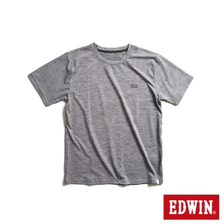 【EDWIN】男裝 涼感圓領短袖T恤(麻灰色)