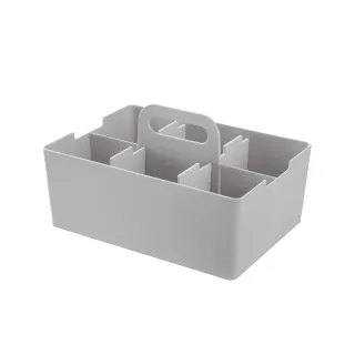 【JEJ】Desk tote日本製手提層疊式分隔收納盒-3入-多色可選(遙控器收納盒/多格置物盒/分類儲物盒)