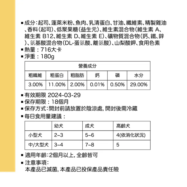 【Peperoni陪陪肉肉】寵物零食肉丁180g(韓國人氣零食/寵物零食/Omega3/益生元/起司/地瓜/鮭魚/牛肉)