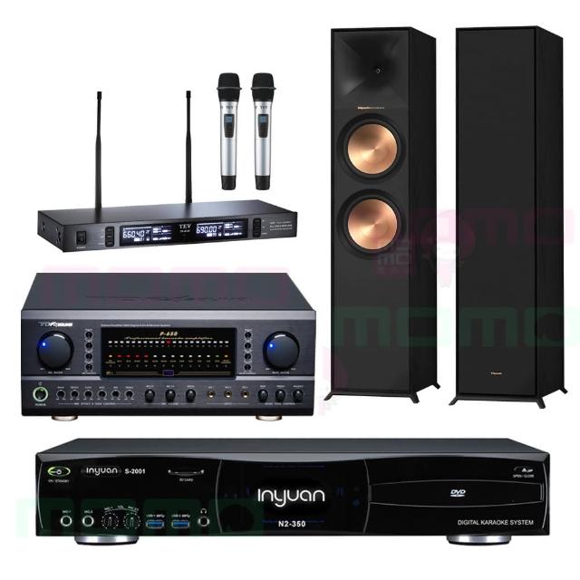 【音圓】N2-350+TDF P-650+TEV TR-9100+R-800F(4TB伴唱機+綜合擴大機+無線麥克風+落地喇叭)