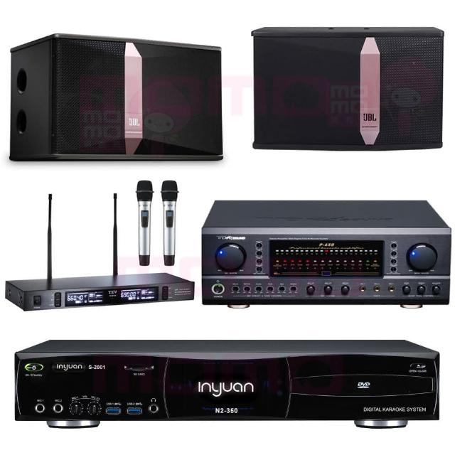 【音圓】N2-350+TDF P-650+TEV TR-9100+JBL Ki510(4TB點歌機+擴大機+無線麥克風+劇院與歌唱兩用型喇叭)