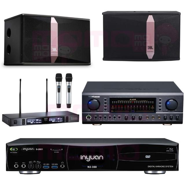 【音圓】N2-350+TDF P-650+TEV TR-9100+JBL Ki512(4TB點歌機+綜合擴大機+無線麥克風+卡拉OK 劇院兩用喇叭)