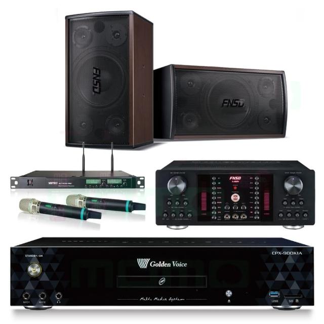 【金嗓】CPX-900 K1A+FNSD A-480N+ACT-8299PRO++SD-305(4TB點歌機+擴大機+無線麥克風+喇叭)