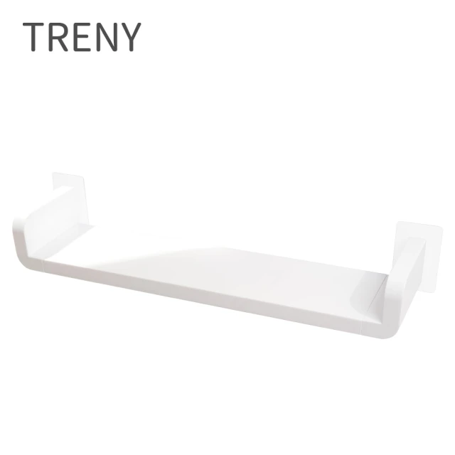 【TRENY】免釘輕鬆貼-萬用置物架-白