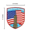 【A-ONE 匯旺】美國紐約地標NYC世界旅行磁鐵+美國 帝國大廈立體繡貼2件組特色地標 3D立體(C117+405)