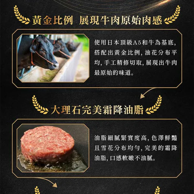 【胡同】任選999免運 日本A5和牛漢堡排1包(100g/包/松露/黑胡椒/香草/咖哩/麻辣)