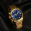 【elegantsis 愛樂時】傑本尼氏 經典石英腕錶/藍 45.5mm(ELJT48MQS-OB04MA)