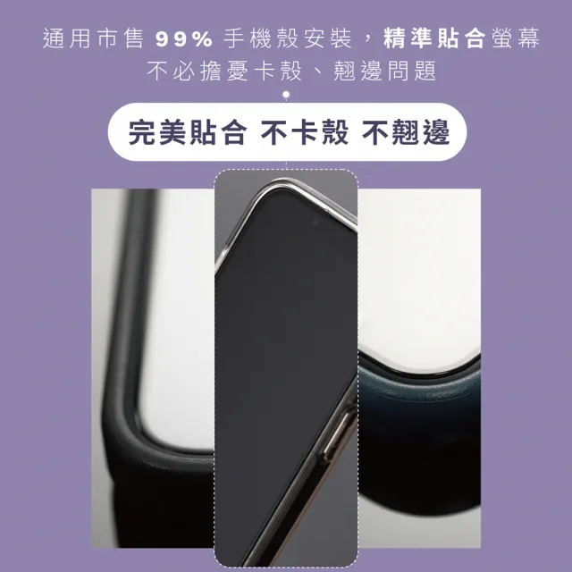 【grantclassic】iPhone14/13系列 G極鏡 黑邊防窺玻璃貼(官方品牌館)