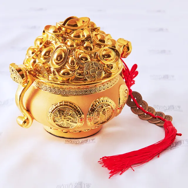 【咕咕好運GoodGoodLuck】財源滿貫聚寶盆《含開光》招財|守財|旺財|開運|防小人(#防小人#擋煞)