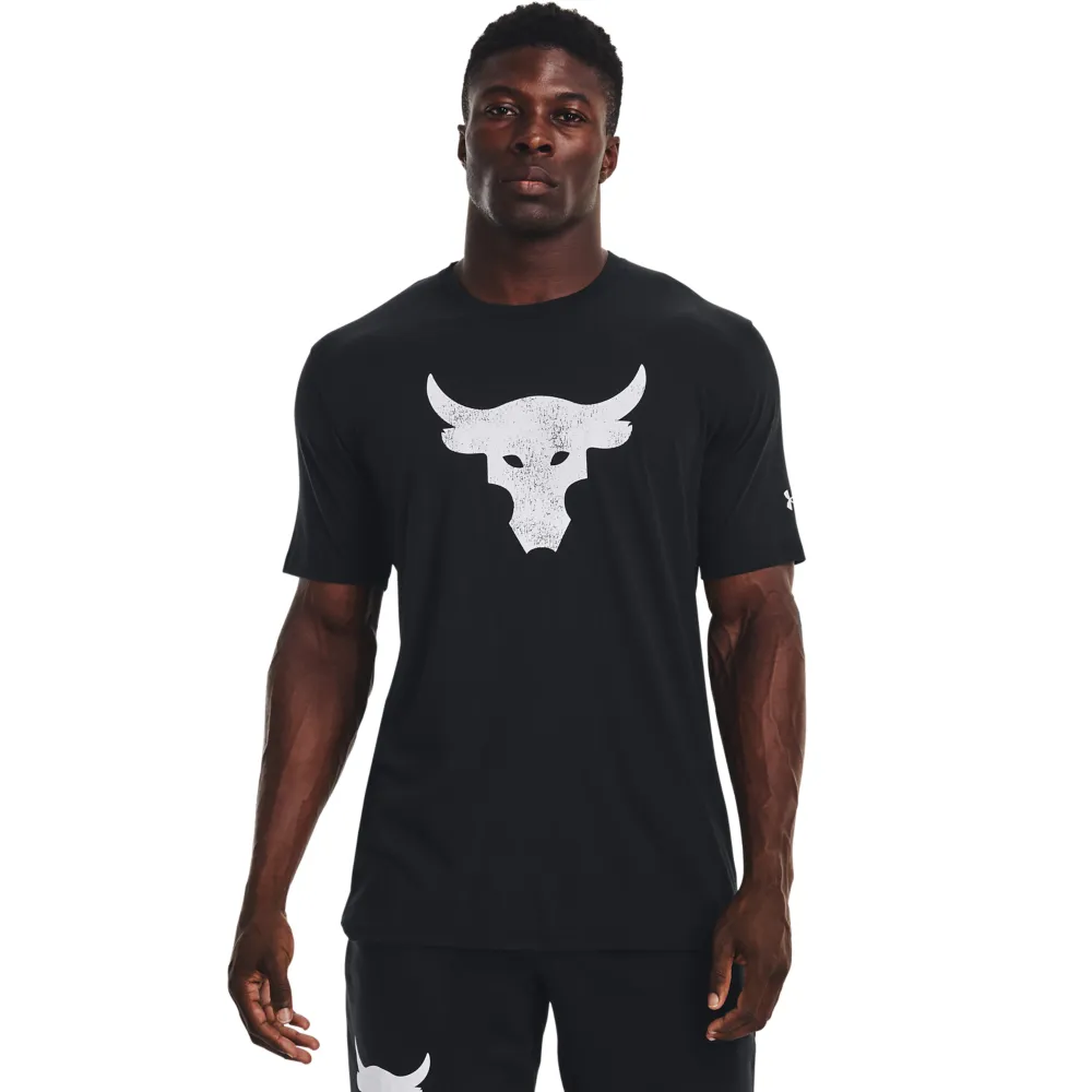 【UNDER ARMOUR】UA 男 Project Rock短袖 T-Shirt _1361733-003(黑)