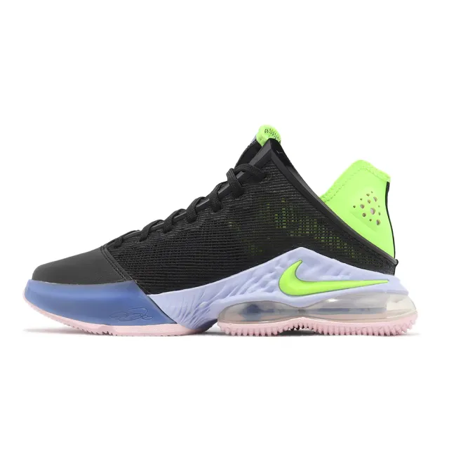 NIKE 耐吉】籃球鞋LeBron XIX Low EP 19 低筒黑螢光綠氣墊男鞋LBJ