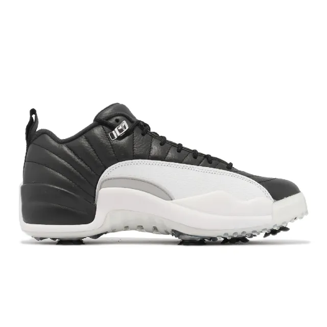 NIKE 耐吉】高爾夫球鞋Air Jordan XII Low 男鞋黑白高球Playoffs 12代