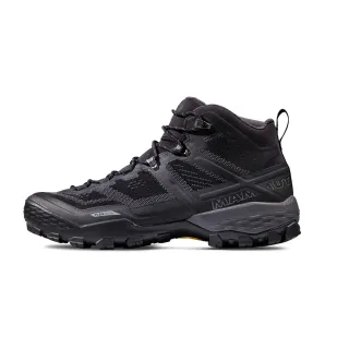 【Mammut 長毛象】Ducan Mid GTX 中筒登山健行鞋 男款 黑/鈦金灰 #3030-03541