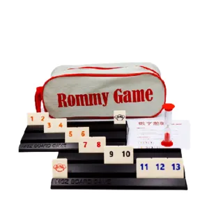 【漫格子】Rommy 數字遊戲 以色列麻將 袋裝小牌大字版2-6人(數字遊戲 益智桌遊 以色列麻將)
