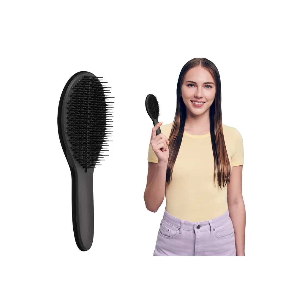 【TANGLE TEEZER 提碁】劍橋完美梳-新款_墨黑(護髮梳/造型梳/蓬鬆梳/綁頭髮梳/乾髮梳/抗毛躁/王妃梳)