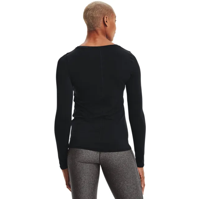 【UNDER ARMOUR】UA 女 HG Armour 長袖T-Shirt _1328966-001(黑)